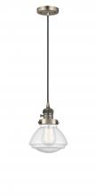 Innovations Lighting 201CSW-AB-G324 - Olean - 1 Light - 7 inch - Antique Brass - Cord hung - Mini Pendant