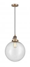 Innovations Lighting 201CSW-BB-G204-12 - Beacon - 1 Light - 12 inch - Brushed Brass - Cord hung - Mini Pendant