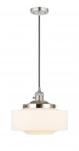 Innovations Lighting 201CSW-PN-G691-12 - Bridgeton - 1 Light - 16 inch - Polished Nickel - Cord hung - Mini Pendant