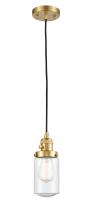 Innovations Lighting 201CSW-SG-G314 - Dover - 1 Light - 5 inch - Satin Gold - Cord hung - Mini Pendant