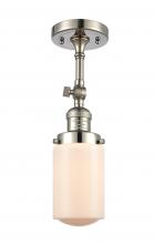 Innovations Lighting 201F-PN-G311 - Dover - 1 Light - 5 inch - Polished Nickel - Semi-Flush Mount