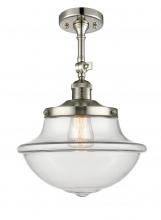 Innovations Lighting 201F-PN-G542 - Oxford - 1 Light - 12 inch - Polished Nickel - Semi-Flush Mount