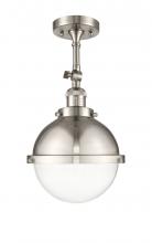 Innovations Lighting 201F-SN-HFS-82-SN - Hampden - 1 Light - 9 inch - Brushed Satin Nickel - Semi-Flush Mount