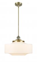 Innovations Lighting 201S-AB-G691-16-LED - Bridgeton - 1 Light - 12 inch - Antique Brass - Stem Hung - Mini Pendant