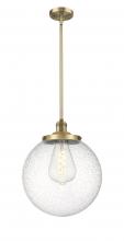 Innovations Lighting 201S-BB-G204-14 - Beacon - 1 Light - 14 inch - Brushed Brass - Stem Hung - Pendant