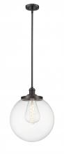 Innovations Lighting 201S-OB-G202-14 - Beacon - 1 Light - 14 inch - Oil Rubbed Bronze - Stem Hung - Pendant