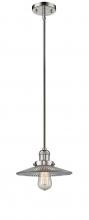 Innovations Lighting 201S-PN-G2 - Halophane - 1 Light - 9 inch - Polished Nickel - Stem Hung - Mini Pendant