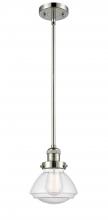  201S-PN-G324 - Olean - 1 Light - 7 inch - Polished Nickel - Stem Hung - Mini Pendant