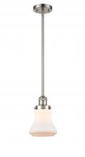 Innovations Lighting 201S-SN-G191 - Bellmont - 1 Light - 7 inch - Brushed Satin Nickel - Stem Hung - Mini Pendant