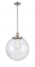 Innovations Lighting 201S-SN-G202-16 - Beacon - 1 Light - 16 inch - Brushed Satin Nickel - Stem Hung - Pendant