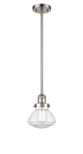  201S-SN-G322 - Olean - 1 Light - 7 inch - Brushed Satin Nickel - Stem Hung - Mini Pendant