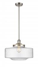 Innovations Lighting 201S-SN-G694-16 - Bridgeton - 1 Light - 12 inch - Brushed Satin Nickel - Stem Hung - Mini Pendant