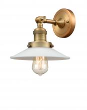 Innovations Lighting 203-BB-G1 - Halophane - 1 Light - 9 inch - Brushed Brass - Sconce