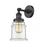 Innovations Lighting 203-BK-G182 - Canton - 1 Light - 7 inch - Matte Black - Sconce