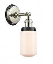 Innovations Lighting 203PN-BPBK-HRBK-G311 - Dover - 1 Light - 5 inch - Polished Nickel - Sconce