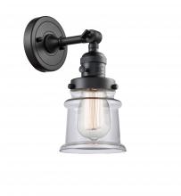 Innovations Lighting 203SW-BK-G182S-LED - Canton - 1 Light - 5 inch - Matte Black - Sconce