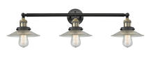 Innovations Lighting 205-BAB-G2 - Halophane - 3 Light - 33 inch - Black Antique Brass - Bath Vanity Light