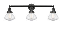 Innovations Lighting 205-BK-G324 - Olean - 3 Light - 31 inch - Matte Black - Bath Vanity Light