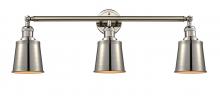  205-PN-M9 - Addison - 3 Light - 32 inch - Polished Nickel - Bath Vanity Light