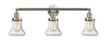  205-SN-G194 - Bellmont - 3 Light - 30 inch - Brushed Satin Nickel - Bath Vanity Light