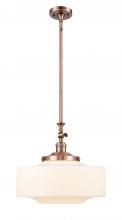  206-AC-G691-16 - Bridgeton - 1 Light - 16 inch - Antique Copper - Stem Hung - Mini Pendant