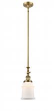  206-BB-G181 - Canton - 1 Light - 6 inch - Brushed Brass - Stem Hung - Mini Pendant