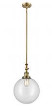  206-BB-G202-12 - Beacon - 1 Light - 12 inch - Brushed Brass - Stem Hung - Mini Pendant