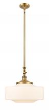 Innovations Lighting 206-BB-G691-16 - Bridgeton - 1 Light - 16 inch - Brushed Brass - Stem Hung - Mini Pendant