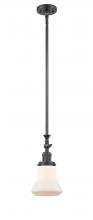  206-OB-G191 - Bellmont - 1 Light - 6 inch - Oil Rubbed Bronze - Stem Hung - Mini Pendant