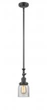 Innovations Lighting 206-OB-G52 - Bell - 1 Light - 5 inch - Oil Rubbed Bronze - Stem Hung - Mini Pendant