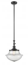 Innovations Lighting 206-OB-G544 - Oxford - 1 Light - 12 inch - Oil Rubbed Bronze - Stem Hung - Mini Pendant