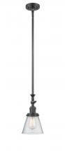 Innovations Lighting 206-OB-G64 - Cone - 1 Light - 6 inch - Oil Rubbed Bronze - Stem Hung - Mini Pendant