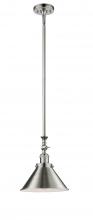 Innovations Lighting 206-PN-M10-PN - Briarcliff - 1 Light - 10 inch - Polished Nickel - Stem Hung - Mini Pendant