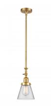 Innovations Lighting 206-SG-G62 - Cone - 1 Light - 6 inch - Satin Gold - Stem Hung - Mini Pendant