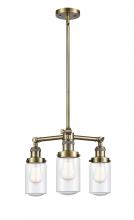 Innovations Lighting 207-AB-G314-LED - Dover - 3 Light - 17 inch - Antique Brass - Stem Hung - Chandelier