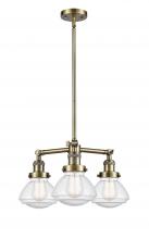 Innovations Lighting 207-AB-G324-LED - Olean - 3 Light - 19 inch - Antique Brass - Stem Hung - Chandelier