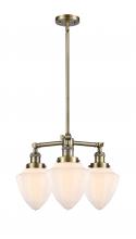 Innovations Lighting 207-AB-G661-7-LED - Bullet - 3 Light - 20 inch - Antique Brass - Stem Hung - Chandelier