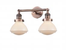  208-AC-G321 - Olean - 2 Light - 17 inch - Antique Copper - Bath Vanity Light