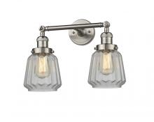 Innovations Lighting 208-SN-G142 - Chatham - 2 Light - 16 inch - Brushed Satin Nickel - Bath Vanity Light