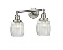  208-SN-G302 - Colton - 2 Light - 16 inch - Brushed Satin Nickel - Bath Vanity Light