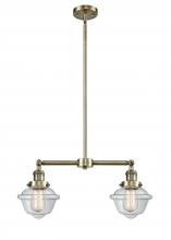 Innovations Lighting 209-AB-G532 - Oxford - 2 Light - 24 inch - Antique Brass - Stem Hung - Island Light