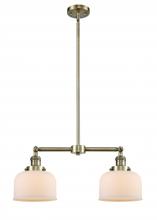 Innovations Lighting 209-AB-G71 - Bell - 2 Light - 21 inch - Antique Brass - Stem Hung - Island Light