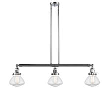 Innovations Lighting 213-PC-G324 - Olean - 3 Light - 39 inch - Polished Chrome - Stem Hung - Island Light