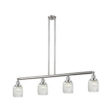 Innovations Lighting 214-SN-G302 - Colton - 4 Light - 50 inch - Brushed Satin Nickel - Stem Hung - Island Light