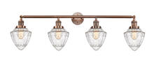 Innovations Lighting 215-AC-G664-7 - Bullet - 4 Light - 46 inch - Antique Copper - Bath Vanity Light