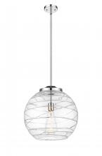 Innovations Lighting 221-1S-PC-G1213-16 - Athens Deco Swirl - 1 Light - 16 inch - Polished Chrome - Stem Hung - Pendant