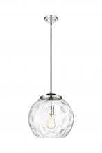 Innovations Lighting 221-1S-PN-G1215-14 - Athens Water Glass - 1 Light - 13 inch - Polished Nickel - Stem Hung - Pendant