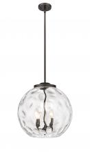 Innovations Lighting 221-3S-OB-G1215-16-LED - Athens Water Glass - 3 Light - 16 inch - Oil Rubbed Bronze - Cord hung - Pendant