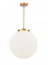 Innovations Lighting 221-3S-SG-G201-16-LED - Beacon - 3 Light - 16 inch - Satin Gold - Cord hung - Pendant