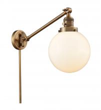 Innovations Lighting 237-BB-G201-8 - Beacon - 1 Light - 8 inch - Brushed Brass - Swing Arm